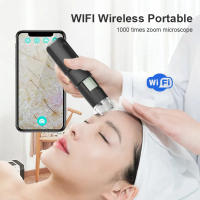 Microscopio Digital WiFi Inalámbrico Analizador De Piel Facial Con Magnificador De Poros Detecta Escalpelo Profesional Acrílico USB - details 0