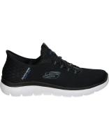 SKECHERS | Deportivas Skechers Slip-ins Summits High Range para Hombre – Zapatilla en Color Negro – Zapatilla Deportiva Sin Cierres -  Slip ins – Para Poner y Quitar Sin Manos - Cómodas – Alta Calidad – Modelo 232457-BLK - details 0