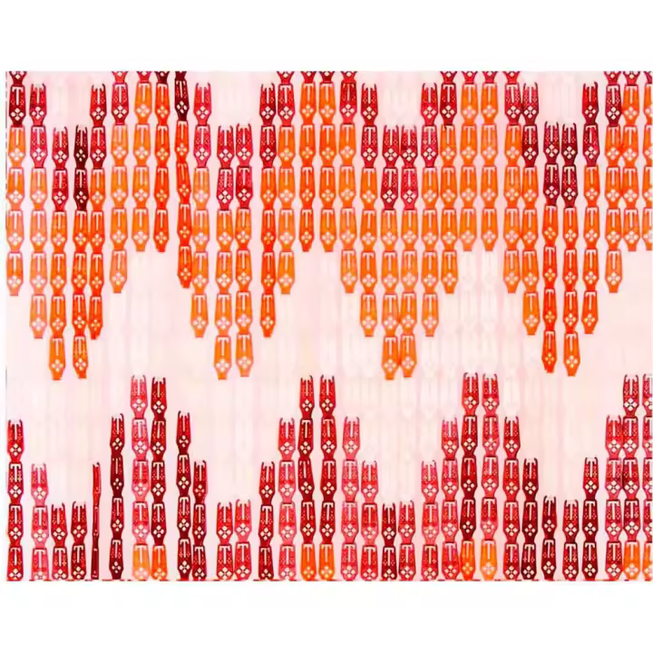 Edm Cortina Cadena Nordico Plástico 33 Tiras 90x210 Cm - 1