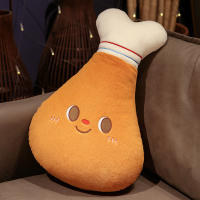 Muñeco De Peluche De Pollo Frito Suave Para Niños Juguete Delicioso De Comida Regalos De Navidad Y Halloween Pillow De Peluche - details 1
