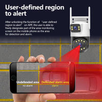Cámara De Seguridad IP HD 6MP Wifi Exterior Con Lente Dual Pantalla Dual Resistente Al Agua Icsee App Seguimiento Automático Vigilancia De Video Policia - details 6