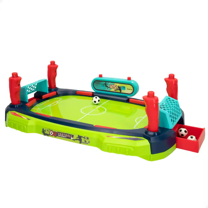 CB Games - Pinball de fútbol infantil, para 2 jugadores, con pulsadores, marcador de puntos, con recoge pelotas, juegos de mesa, para niños, +5 años - 1