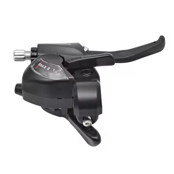 SHIMANO | Mando De Freno Y Cambio TOURNEY EF41 6v - Este combo de maneta de freno y mando de cambio Tourney TX ST-EF41 6 velocidades de Shimano es una solución sencilla y eficaz para tu bicicleta - 1