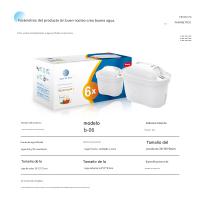 Filtro de cartucho purificador de agua BIT 6 piezas, purificador de agua doméstico de cartucho de carbón activado - details 5