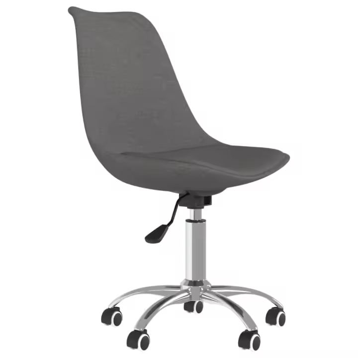 Silla de Oficina giratoria lona gris oscuro - 1