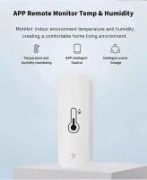 Sensor De Temperatura Y Humedad Inteligente WiFi Tuya ZigBee Poderado Por Batería Compatible Con Alexa Y Google Home - details 4