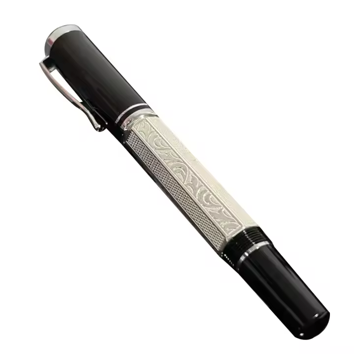 Lápiz Fuente De Metal Lemon M7 Con Sistema De Agua Pistón De Cobre Pulido a Mano Tijeras EF F Para Regalo De Negocios Suministros De Oficina - 1