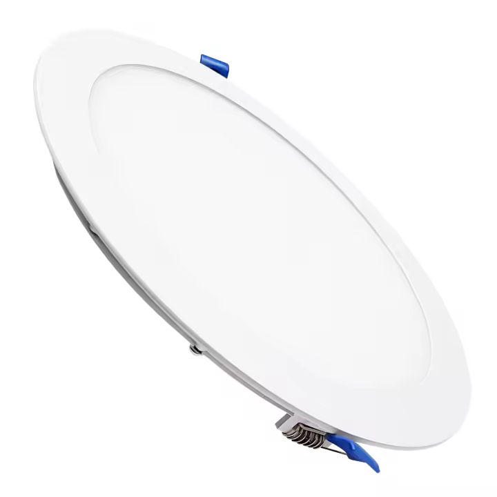 Downlight LED circular plana CCT 20W 1800LM Corte 220mm  Iluminación Techo Empotrable Luz LEDs Panel Placa - 1
