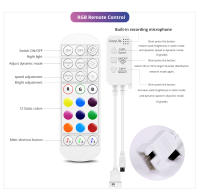 Controlador Inteligente De Luz LED RGB Para Casa Con WiFi Tuya Controlador De Cadena De Luces COB 12V EU US Plug Para Neón 5050/2835 - details 9