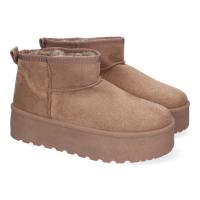 Davinia Shoes Botin Plano para Mujer con plataforma, Estilo Australiano, Forrado de Pelo, de Punta Redonda Shoes&Blues.es 6BKA-Kaki - details 0