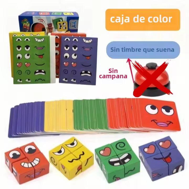 Juguetes Educativos De Construcción Inteligentes Para Niños Expresiones Faciales Juego De Mesa Divertido Para Padres E Hijos - 1