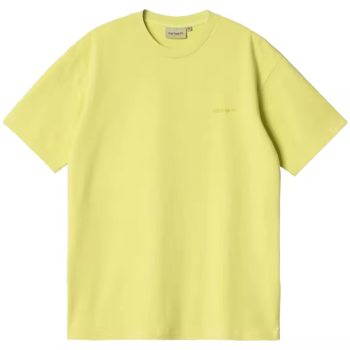 Camiseta de Manga Corta Carhartt WIP Duster Script para hombre en color amarillo - 1