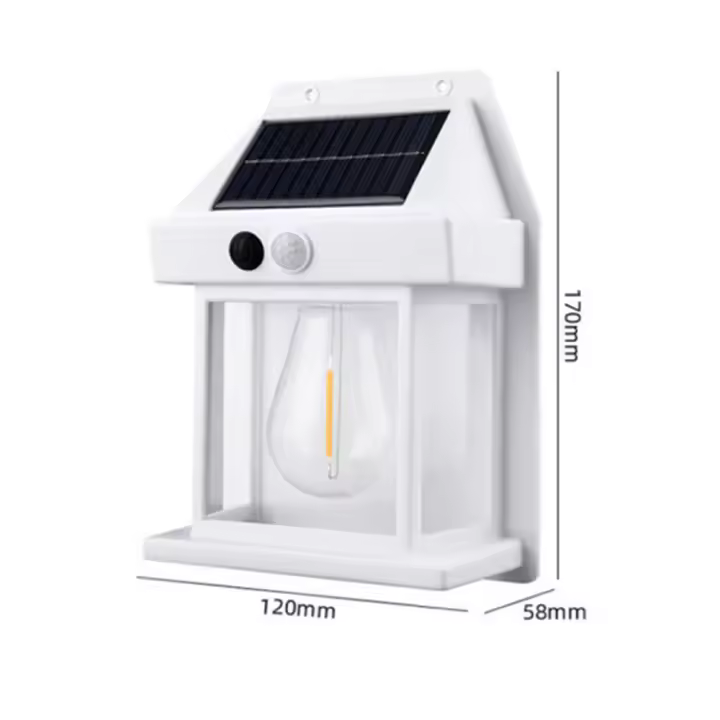 Luz Solar de Pared Exteriores | Sensor de Movimiento | Luz de Pared Tungsteno - 1
