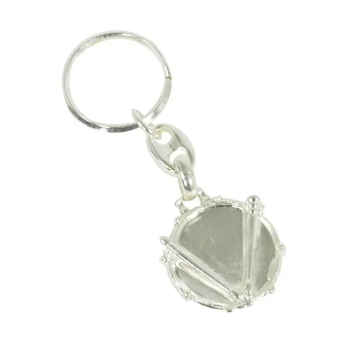 llavero tambor ftl013 medida: 2cm plateado - 1