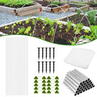 Kit De Jaula De Jardín Con Red De Apoyo Para Plantas Y Caminos Elevados 15 Piezas Marco De Soporte Para Invernadero Fibra De Vidrio Malla De Jardín - details 5