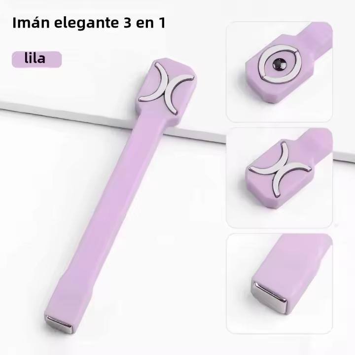 Varita Magnética Multiusos Para Diseño De Uñas 3 En 1 Fuerte Adhesión Para Arte De Uñas DIY Herramientas De Manicura - 1