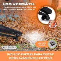 Soplador eléctrico de hojas Mobiclinic® 3000W 6 Velocidades Mobiclean 3 en 1 Ligera 35L Sopladora de hojas Velocidad de soplado 270 km/h para jardín 220V Asa de Hombro - details 3