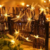 Luces Solares De Libélula Para Jardín 6LED Impermeables Con Palito Para Decoración De Camino Patio Exterior - details 12