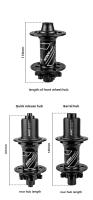 Hub De Bicicleta MTB ARC MT009 6 Pilares 4 Rodamientos Delantero Con 3 Dientes Atrás Compatible Con K7 Micro Spline HG 8 9 10 11 12S SRM XD Para Eje BOOST 15x110 Y 12x148 - details 4