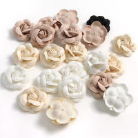 5Pcs Cabezas De Flores Rosa Artificiales Para Decoración De Hogar Boda Fiesta Aniversario Scrapbook Accesorio De Regalo - details 1