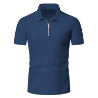 Traje Casual Para Hombre Verano European Y American Con Camisa De Encaje Sólido Y Pantalones Cortos Estilo Libre Con Cuello Redondo - details 10