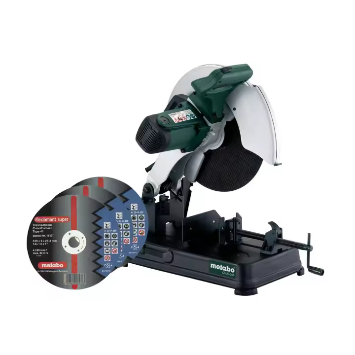 Metabo CS 23-355 Set Tronzadora a muela de metal/Cartón; con 10 discos de cortar Flexiamant Super - 1