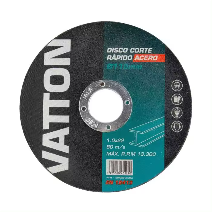 Pack 50/25 Discos Corte Rápido Acero y Hierro ø115mm - Varios Grosores - 1