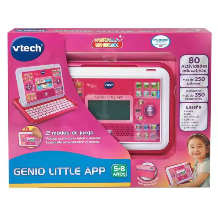 Ordenador Tablet Infantil Genio Little App Rosa - Vtech - 1