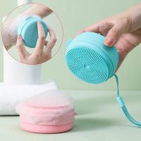Cepillo De Baño Portátil Con Estuche De Jabón Y Esponja De Silicona Cepillo De Masaje Para El Cuerpo Y El Cabello Herramienta De Limpieza Personalizada - details 0