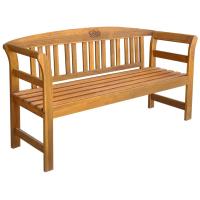 vidaXL Banco de jardín madera de acacia maciza en dimensiones 114 cm/157 cm - details 1
