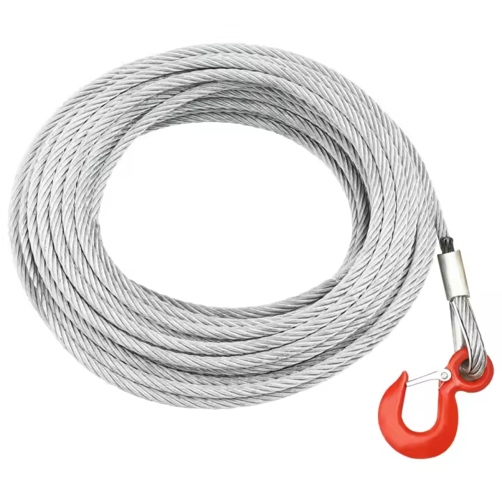 vidaXL Cuerda de Cable 20 m Cabrestante Ascensor Alambre Polipasto Capacidad 800 kg, 1600 kg, 3200 kg - 1