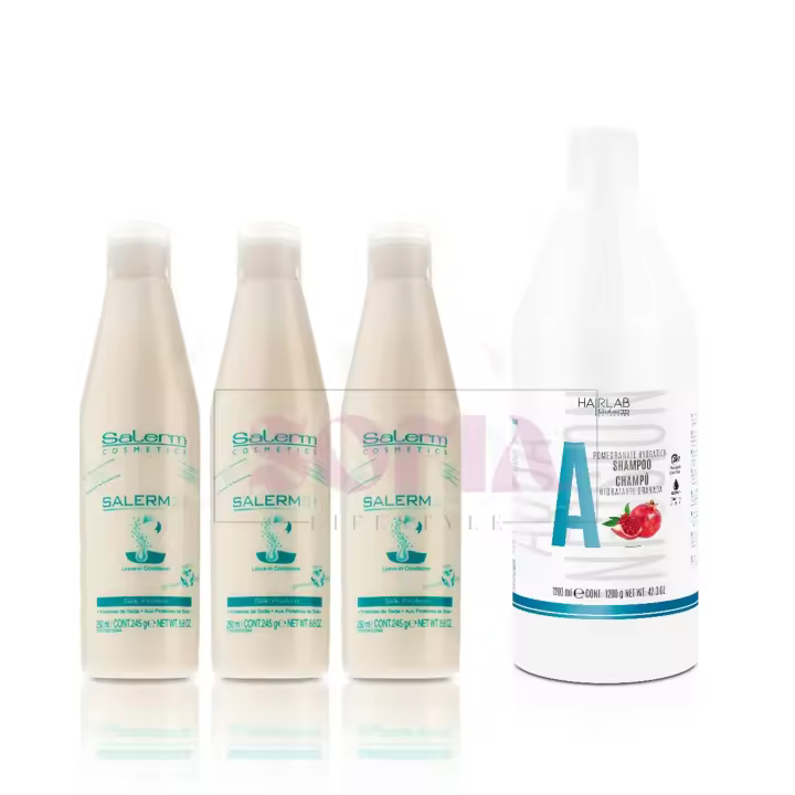 CasaSofia- Promocion Navidad. Comprando 3 Salerm 21 y llévate 1 champú de Salerm Pomegranate de 1200ml GRATIS.  Acondicionador de Pelo Instantáneo - Salerm 21 Silk Protein - 250 ml - sin Aclarado o con Aclarado - con Proteínas de Seda -Protector del Calor - 1