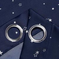 Cortinas Para Niños Con Estrellas Y Negro Resistente Al Sol Para Dormitorio Y Sala De Estar Ventanas Modernas De Doble Capa Sin Encaje - details 2