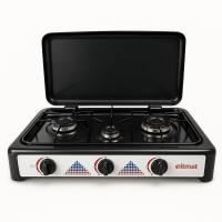 Cocina de Gas Portátil de 3 Fuegos con Tapa – ITIMAT – Blanca, Compacta y Eficiente - details 0