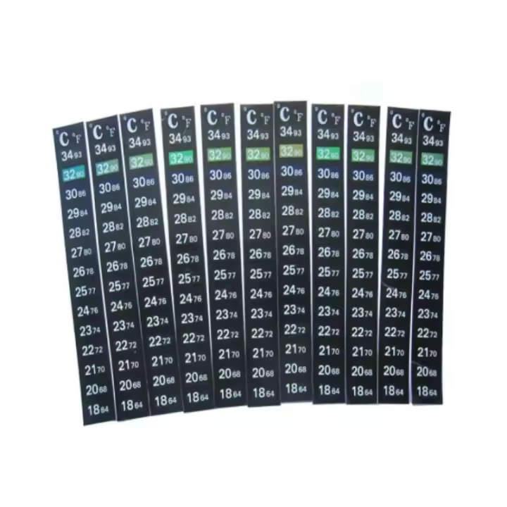 Termómetro Adhesivo Para Acuario 5/10 Piezas Discos De Temperatura Dual Escala Herramientas Para Tanque De Peces - 1