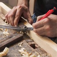 Lápiz De Carpintero Sólido Recargable Para Madera Vidrio Metal Herramienta De Marcado Para Carpintería Arquitectura Kit De Pencils Mecánicos Con Agujero Profundo - details 5
