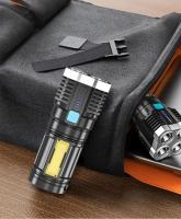 Linterna Portátil Recargable LED De Alta Potencia Para Camping Con 4 Luces LED Y Luz Lateral COB Modos De Iluminación Múltiples - details 10