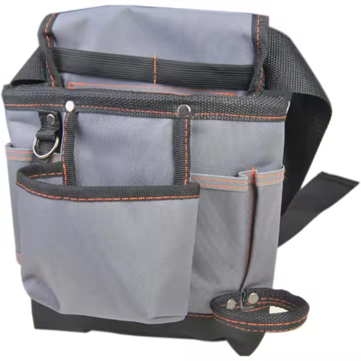 Bolsa de herramientas de lona ajustable de doble capa para electricistas y técnicos - 1