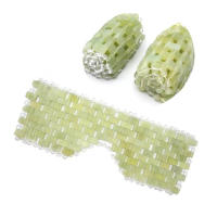 Masajeador De Cara Con Jade Natural Terapia Fría Belleza Cuidado De La Piel Masaje Ocular Relajación Parche De Sueño Antiarrugas Herramienta SPA - details 5