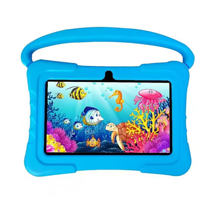 Tableta infantil de 7 pulgadas con 16 GB de ROM y 1 GB de RAM, Android 11 para niños de 3 a 14 años, con WiFi 2.4G, GMS, protección ocular, educación, control parental, funda protectora de silicona. - 1