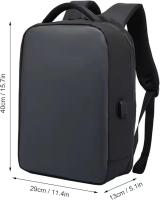 Mochila con LED programable, compartimento para portátil de 16 pulgadas, pantalla inteligente, nailon duradero, resistente al agua, ideal para viajes y aventuras. - details 3