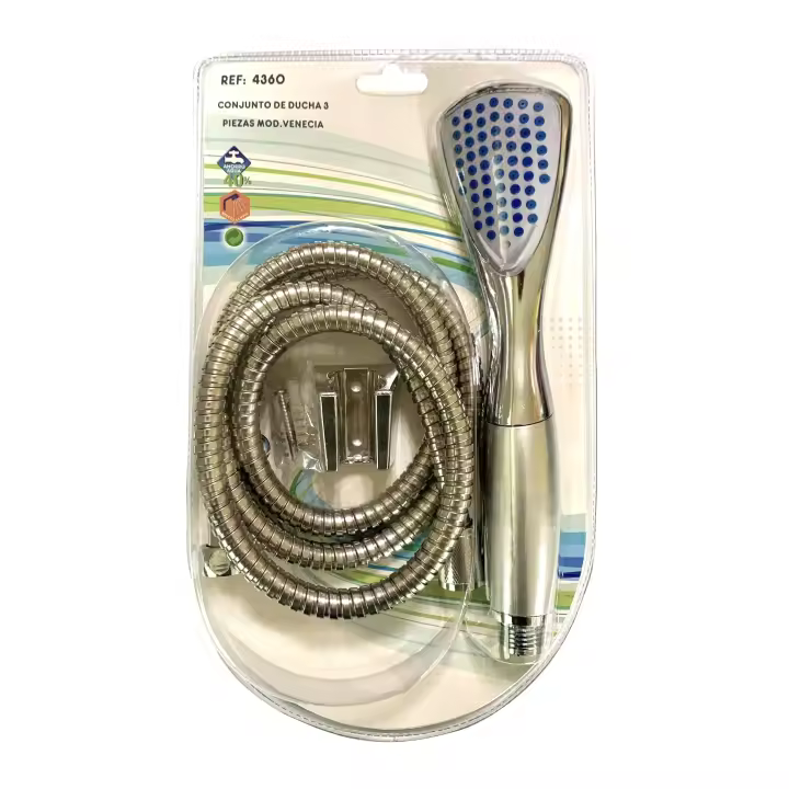 CONJUNTO DE DUCHA AMIKO CON TRES PIEZAS MODELO VENECIA - 1