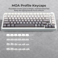 Nuevo Set De Keycaps MOA Gradient Grey PBT 134 Teclas Para Teclados Con Switches Cherry Gateron MX 5-lados Sublimación - details 2