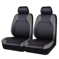Funda de asiento de Coche de Ocho plazas con borde de Diamantes de una sola Línea, Cuero syntético, Cuero artificial - details 17