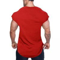 Camiseta De Gimnasio Para Hombres Fitness Casual Hip Hop Algodón Sin Mangas Ajustada Transpirable Ropa Deportiva Bodybuilding - details 12