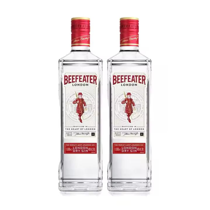 Beefeater London Dry 1L - Pack de 2 botellas - 1