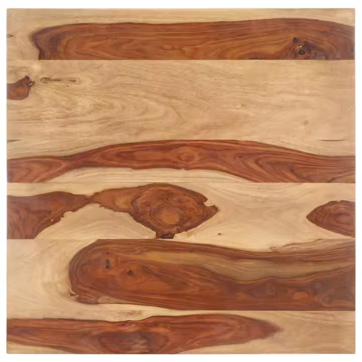 vidaXL Tablero de mesa madera maciza de acacia 25-27 mm 70x70 cm - 1