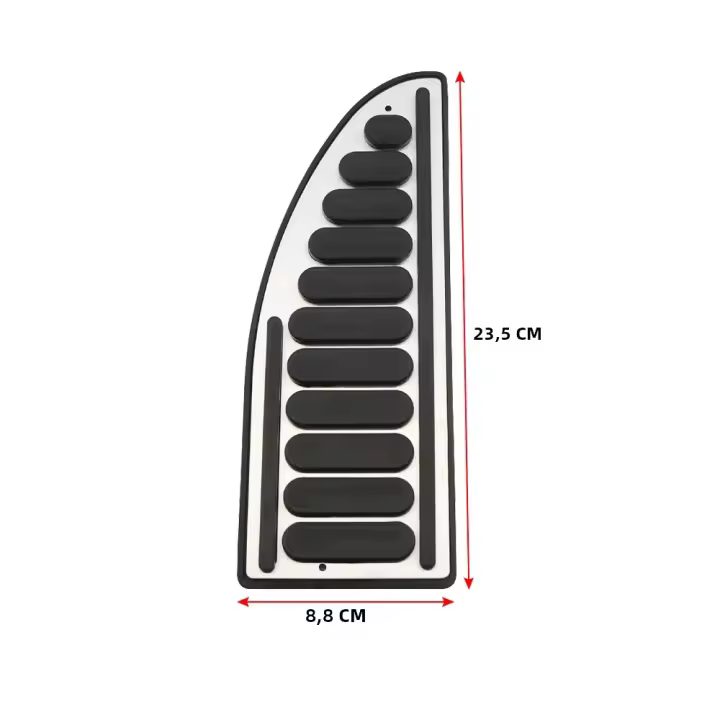 Cubierta De Placa Para Pedales De Pie Para Coche Ford Focus Fiesta Mondeo Escape S-Max C-Max Jeep Compass 17-20 Pieza - 1