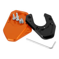 Accesorios De Motocicleta Para Duke 125 200 390 690 DUKE125 DUKE200 DUKE390 Soporte De Placa Para Estandarte Lateral Extensión Pie De Prensa CNC De Aleación De Aluminio - details 8