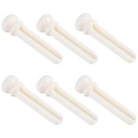 6 unids material de hueso real acústica Guitarras puente Pasadores con perla Conchas dot - details 0